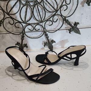 Elegant Black Strappy Heels